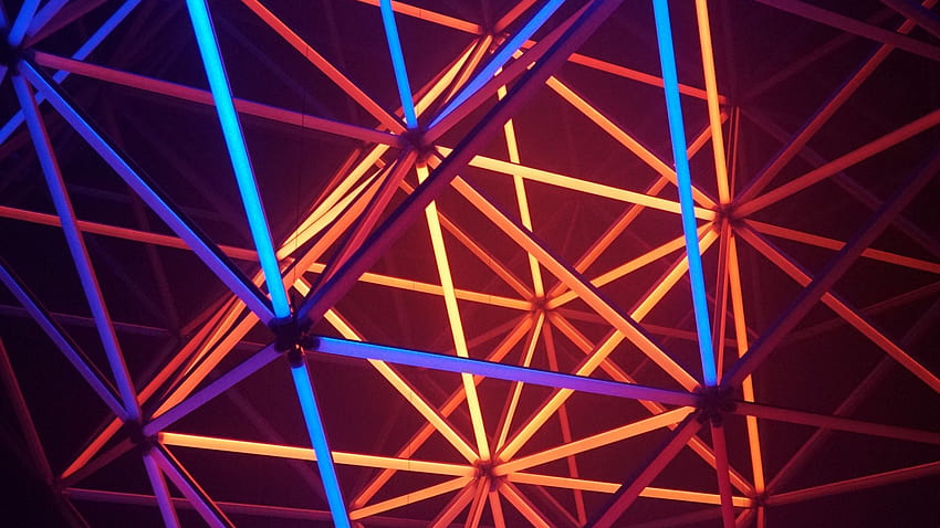 neonformen, struktur, glühen, dreieck, dreieck neon leuchtend HD-Hintergrundbild