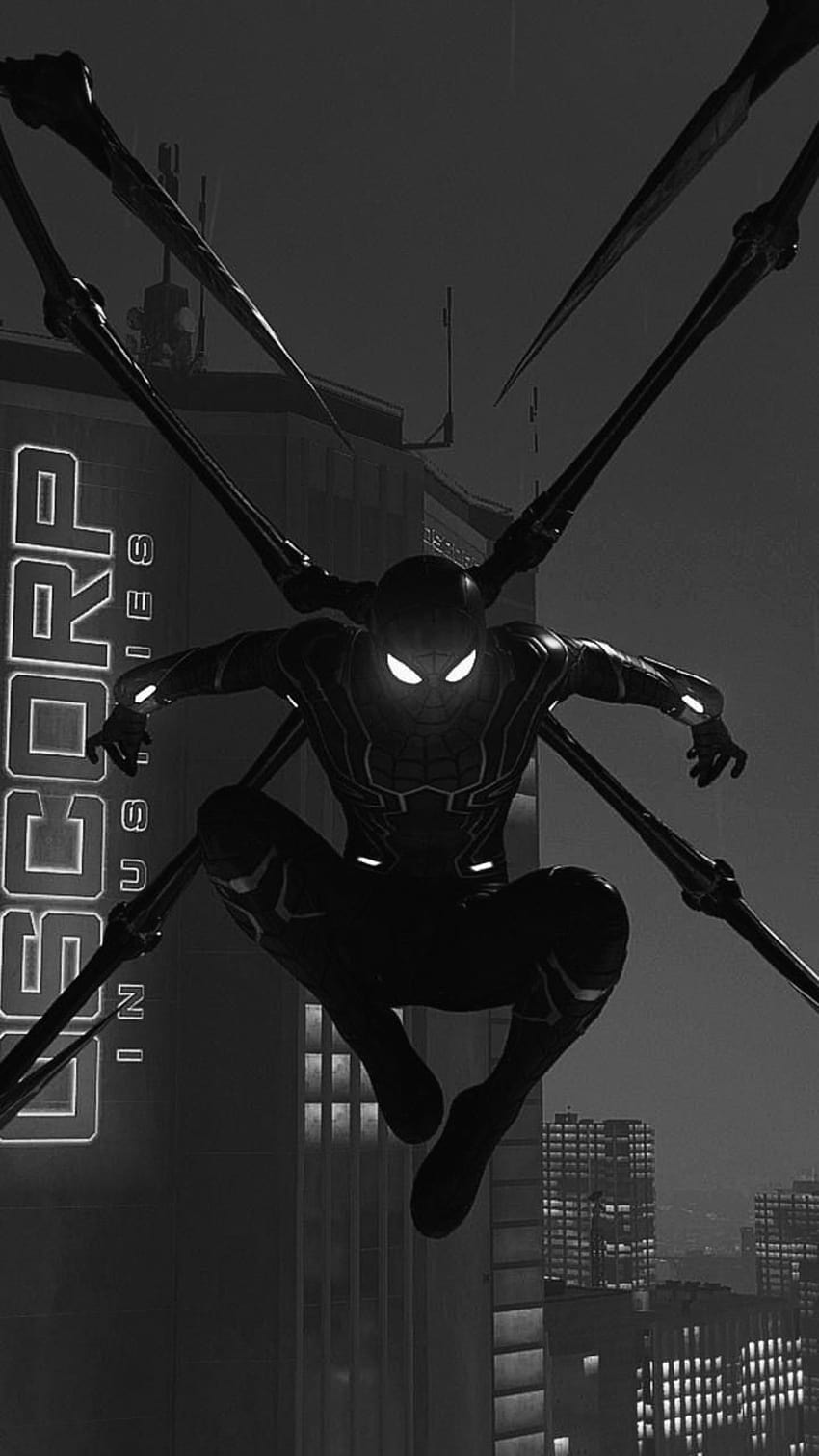 Iron spider man black in white, spiderman black and white HD phone wallpaper
