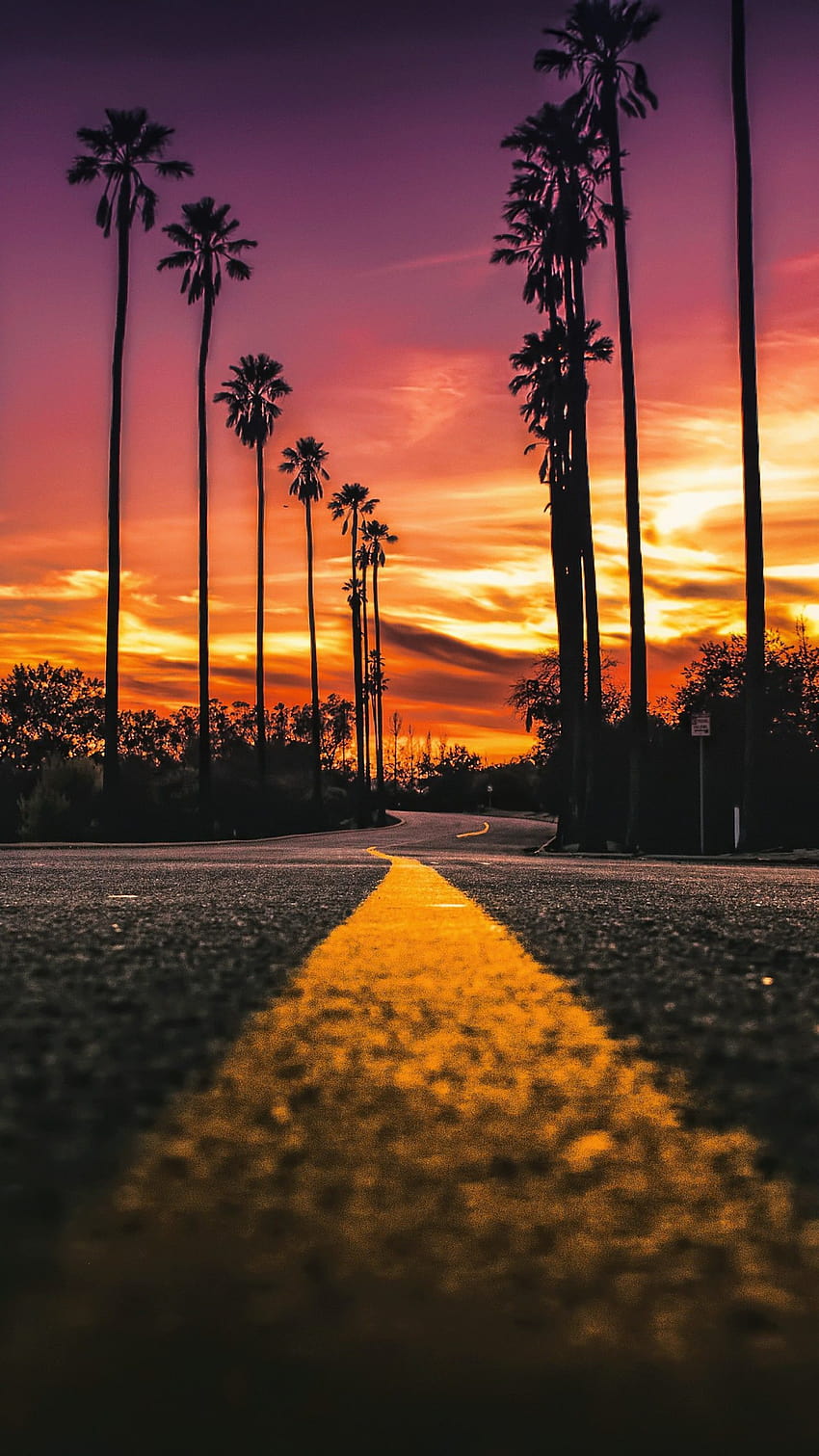 Los Angeles Sonnenuntergang, Sonnenuntergangsboulevard HD-Handy-Hintergrundbild