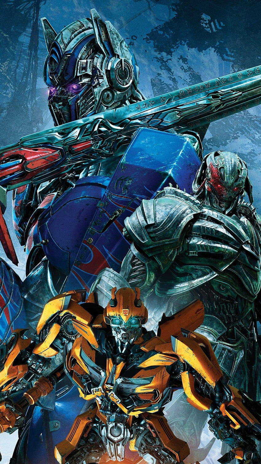 Last Knight Transformers บัมเบิลบี ออพติมัส ไพรม์ เมกะทรอน วอลล์เปเปอร์โทรศัพท์ HD