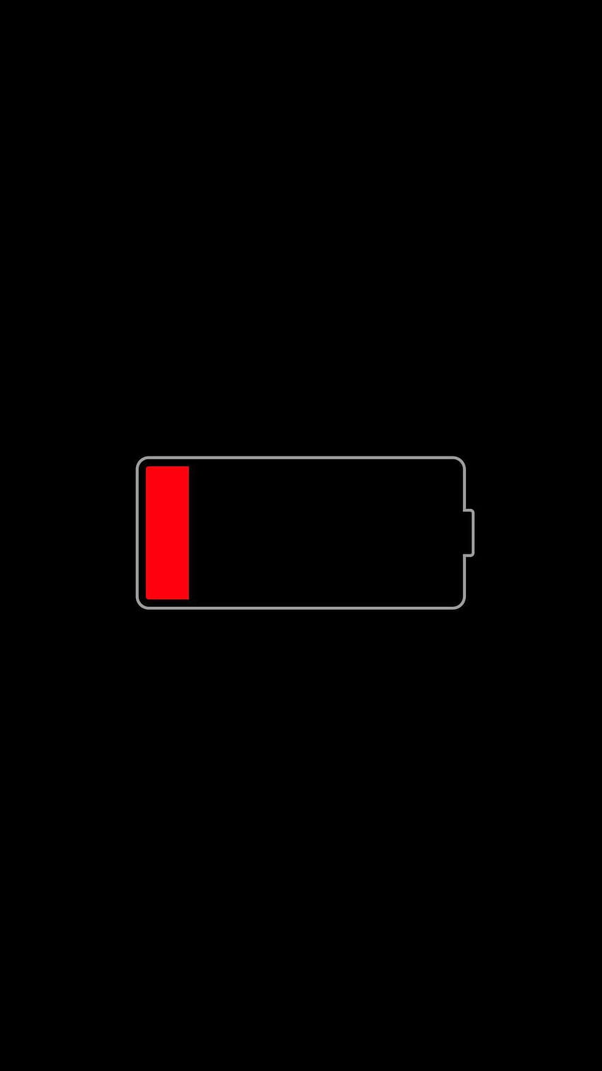 Emoji de batería baja, 1 batería fondo de pantalla del teléfono