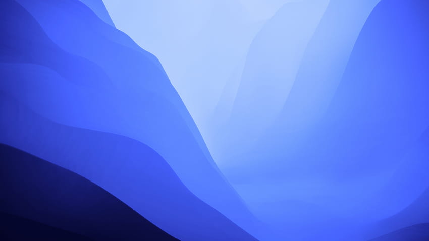macOS Monterey, Stock, Blau, Licht, Ebenen, Verläufe, blaue LED HD-Hintergrundbild