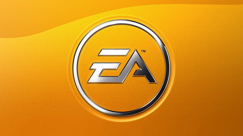 Minimalistic EA Games yellow backgrounds, yellow gaming HD wallpaper