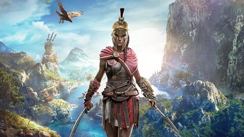 Video games , colorful, warrior, fantasy girl, Kassandra, Assassins Creed: Odyssey • For You For & Mobile, assassin girl HD wallpaper
