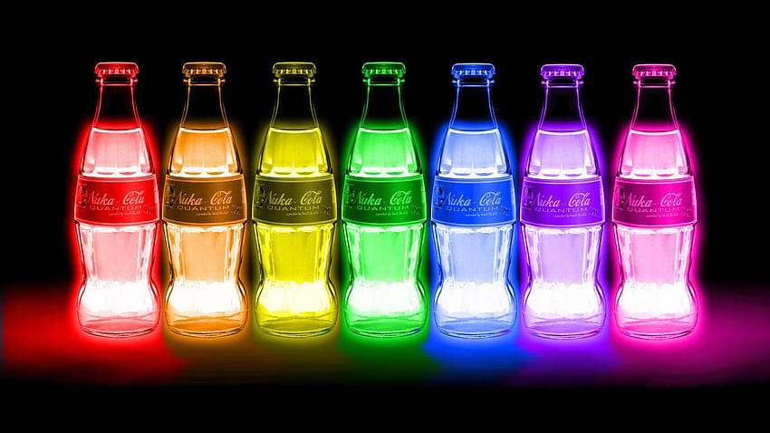 A New Nuka Cola for You, rainbow glow HD wallpaper
