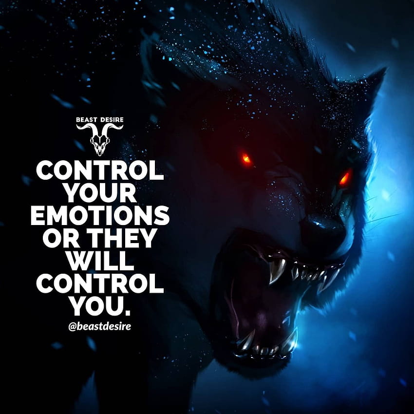 Pin on Instagram @beastdesire, control your emotions HD phone wallpaper