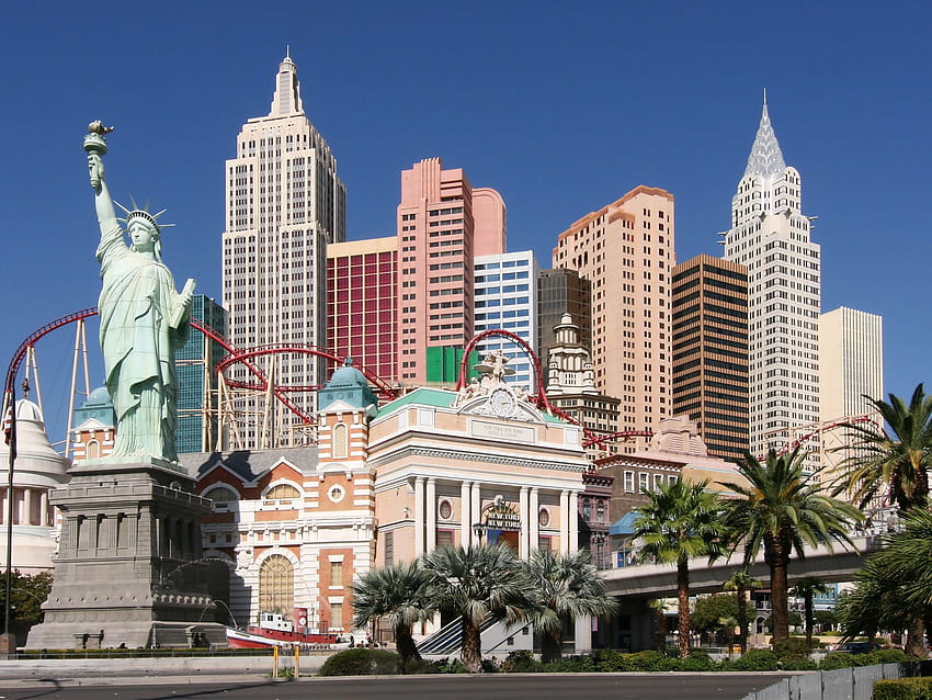 Bekannte Orte: New York Casino, Las Vegas, Nevada, Las Vegas Strip HD-Hintergrundbild