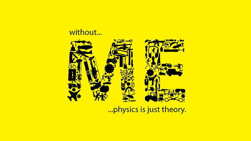 Física engraçada, citações de física papel de parede HD