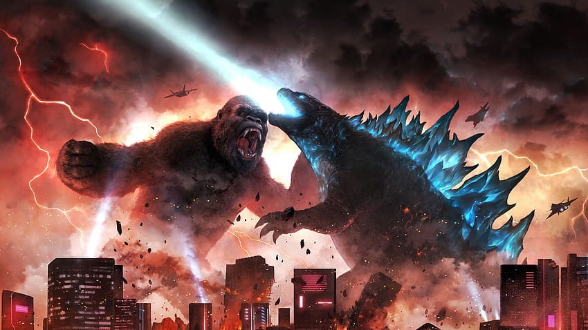 Godzilla Kong Godzilla gegen Kong, Godzila gegen Kong HD-Hintergrundbild