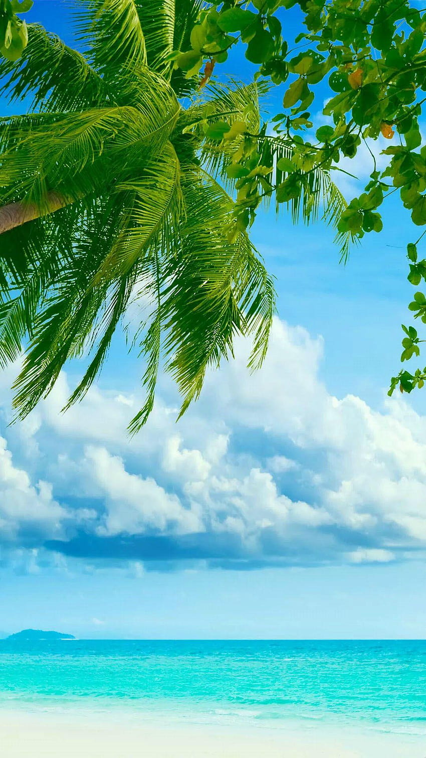 70 Hermosa Naturaleza y Paisaje iPhone 6 Para, panorama de playa tropical fondo de pantalla del teléfono
