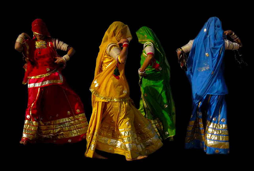 Danza Ghoomar, danza folclórica fondo de pantalla