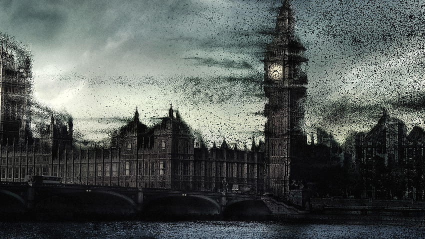 The Day The Earth Stood Still London Big Ben, end of time HD wallpaper