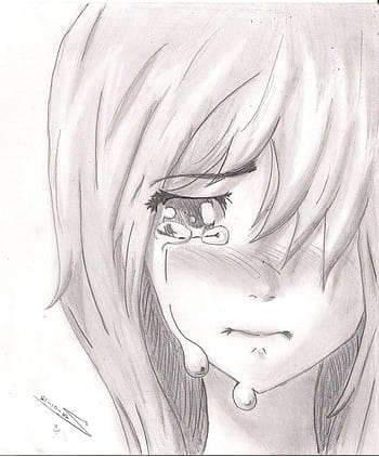 Heart broken anime girl crying HD wallpapers | Pxfuel
