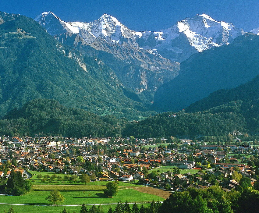 Trips to cities near Zermatt, interlaken HD wallpaper