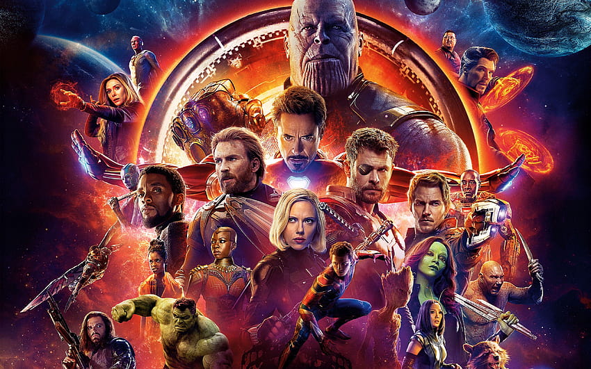 Avengers Infinity War-Logo HD-Hintergrundbild