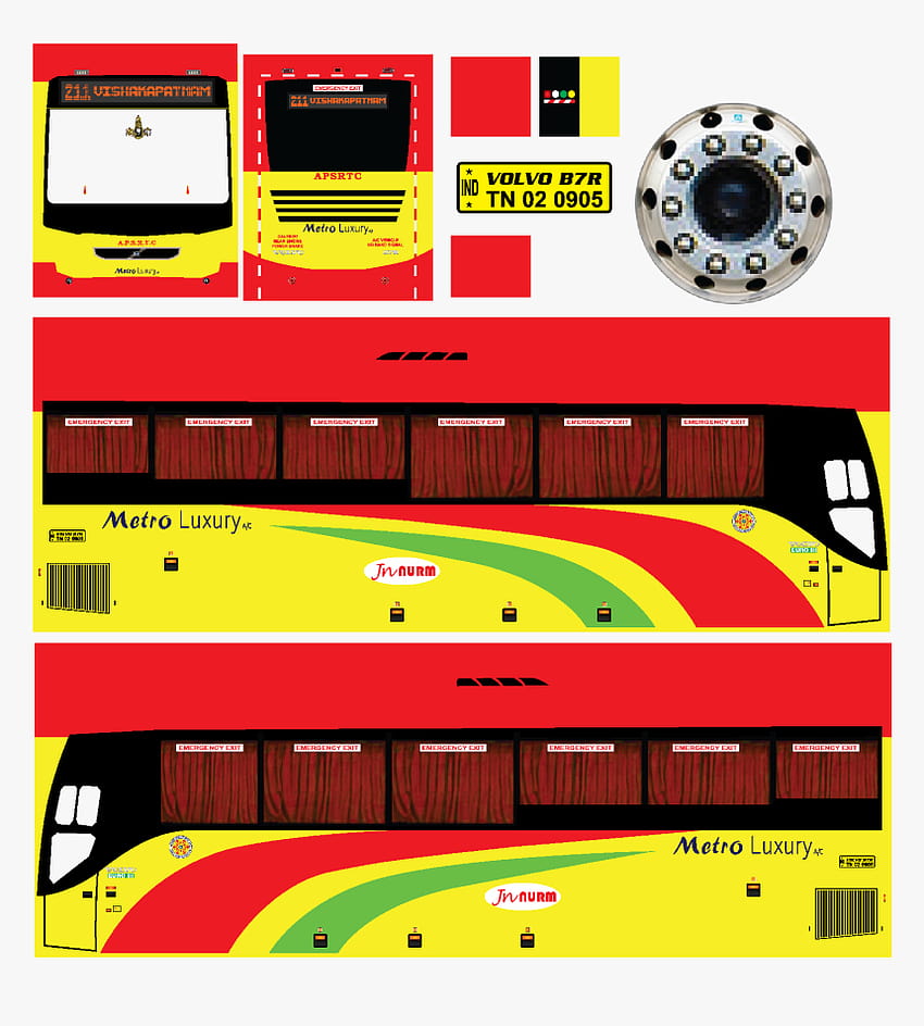 Bus Simulator Indonesia カラーリング, Png , Transparent Png HD電話の壁紙