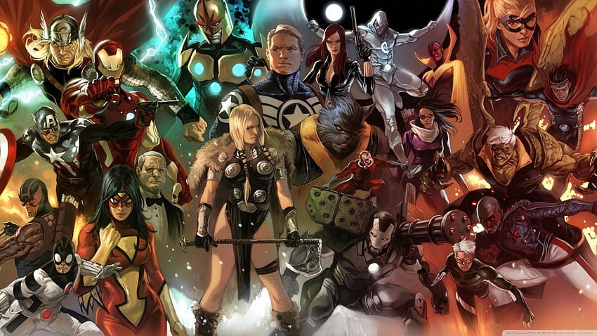 Marvel Cartoon Group, dc marvel HD wallpaper | Pxfuel