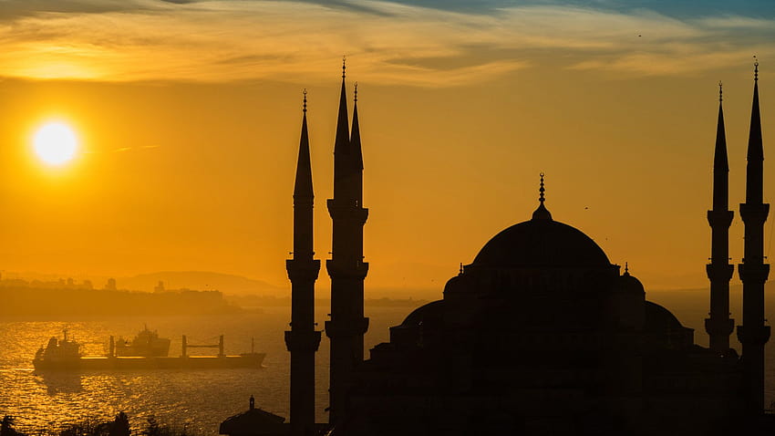 Sunnset At Istanbul Sultan Ahmed Mosque Turkish Ultra Tv For Laptop Tablet And Mobile Phones 3840x2400 : 13 HD wallpaper