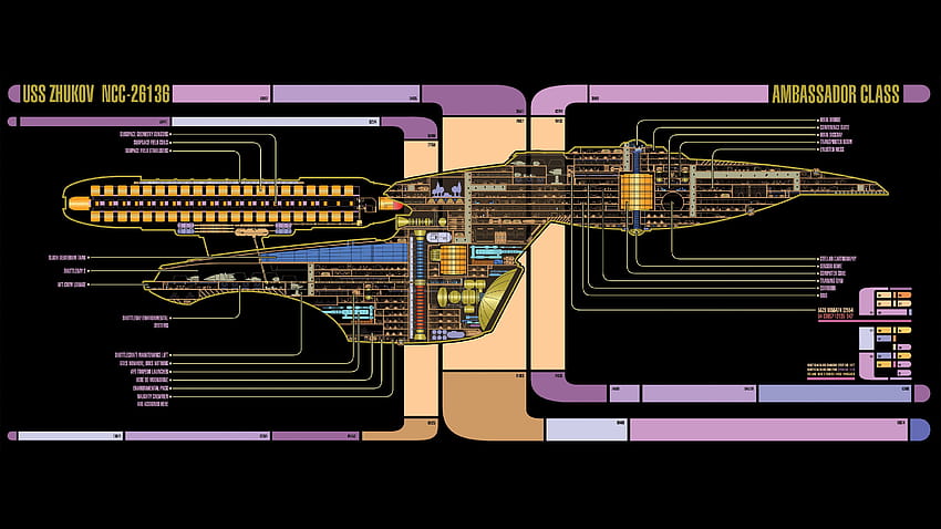 スタートレック、宇宙船、回路図、LCARS / およびモバイル背景、 高画質の壁紙