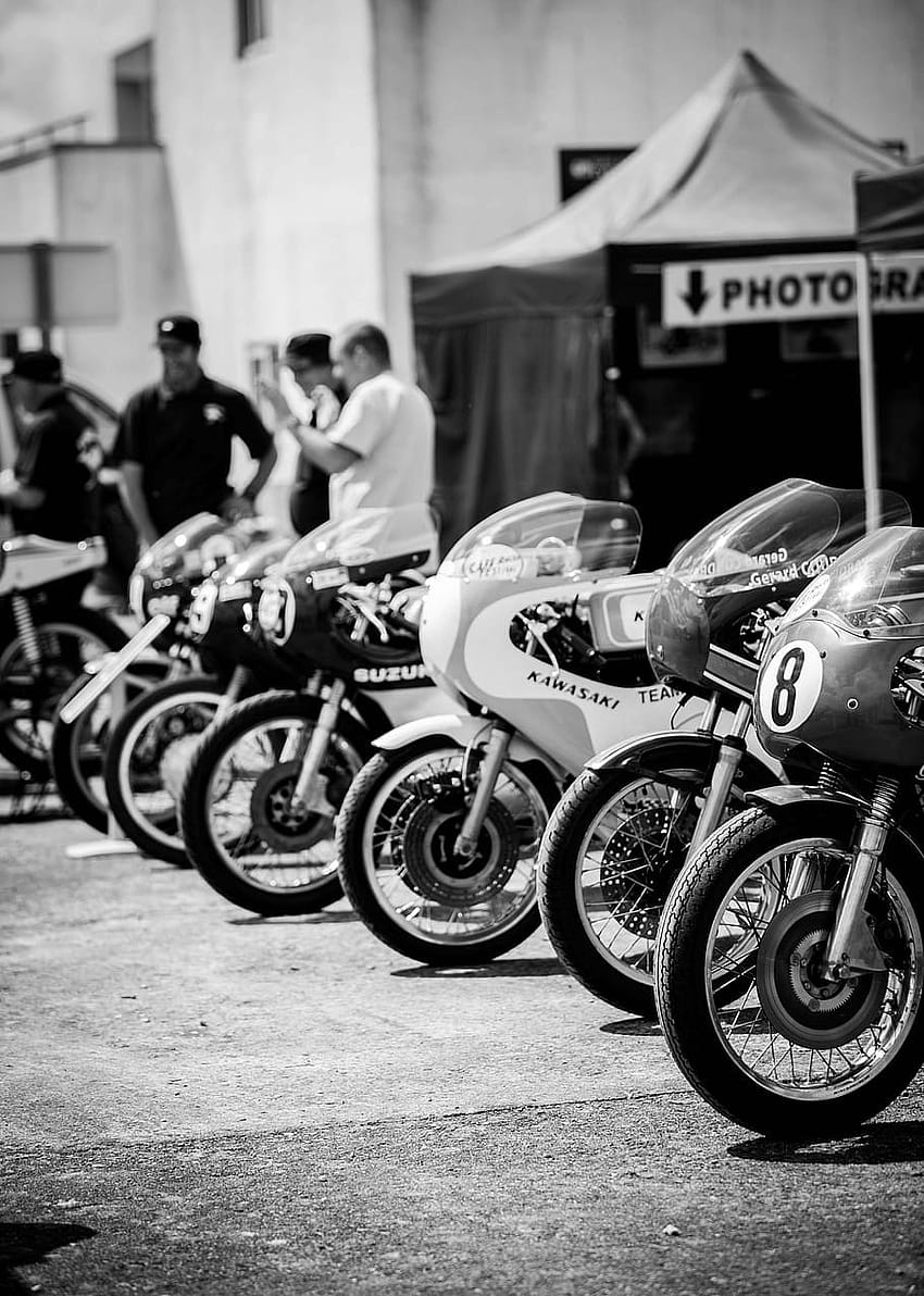 : motorcycle, vintage, circuit, cafe racer, black And, vintage motorcycle racing HD phone wallpaper