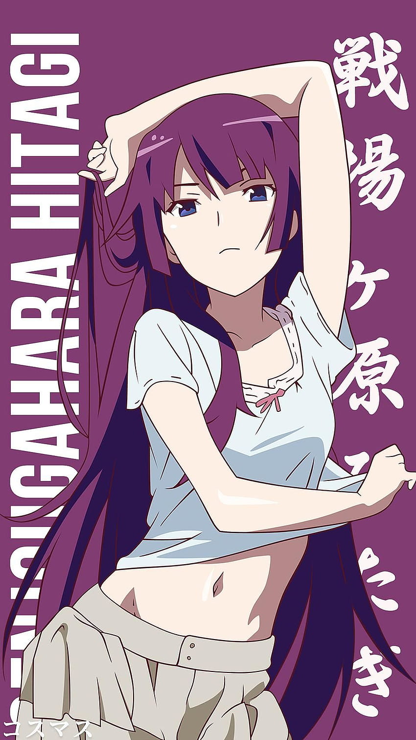Bakemonogatari Araragi Koyomi Senjougahara Hitagi Anime Anime Girls