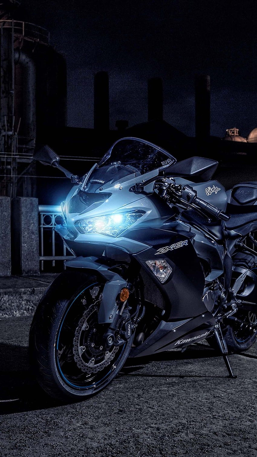 2019 Kawasaki Ninja ZX, bicicleta ninja teléfono Android completo fondo de pantalla del teléfono