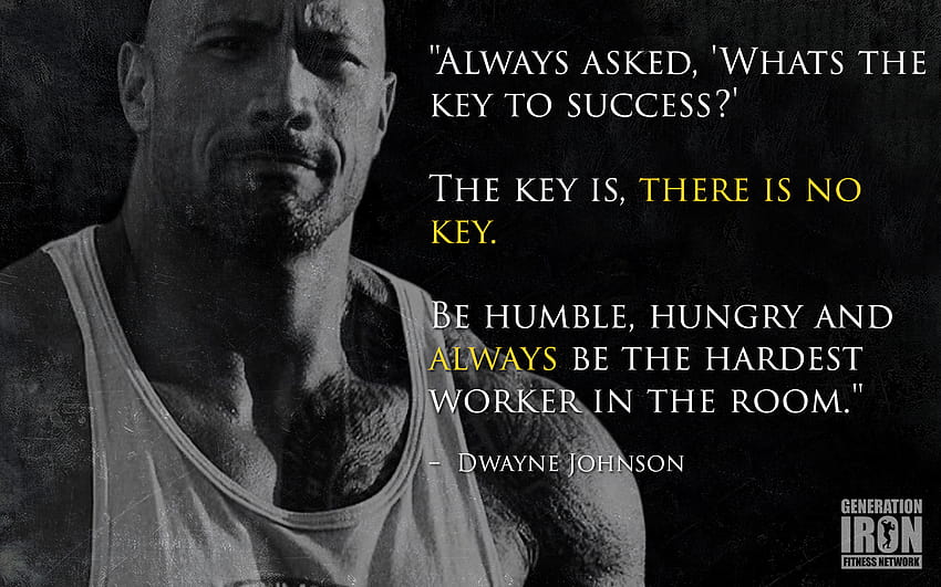 Pin on Fitness, dwayne johnson quotes HD wallpaper
