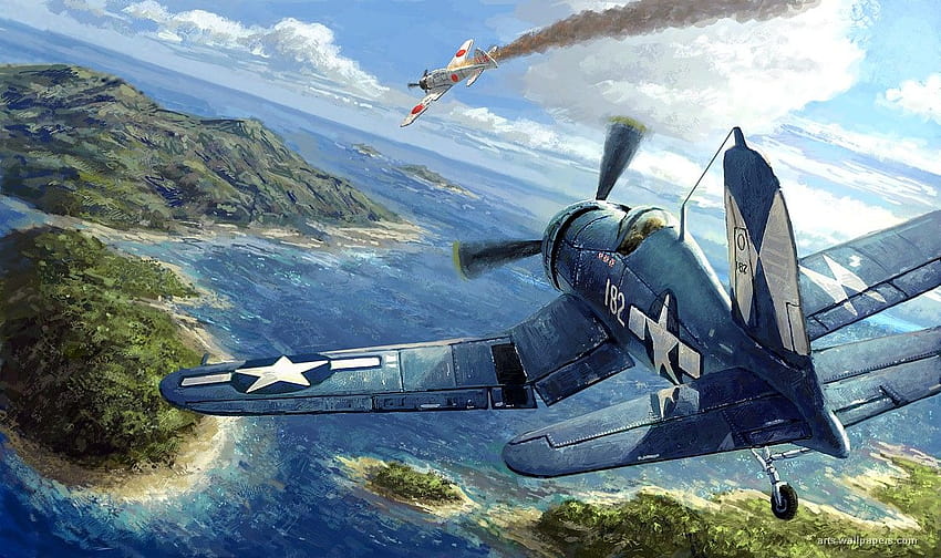 4 Pesawat WW2, perang dunia dua pesawat Wallpaper HD