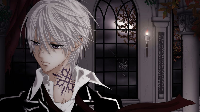 1920x1080 vampire knight, boy, blond, tattoo on his neck, look, thoughts  Full Backgrounds, vampire knight chibi HD wallpaper | Pxfuel