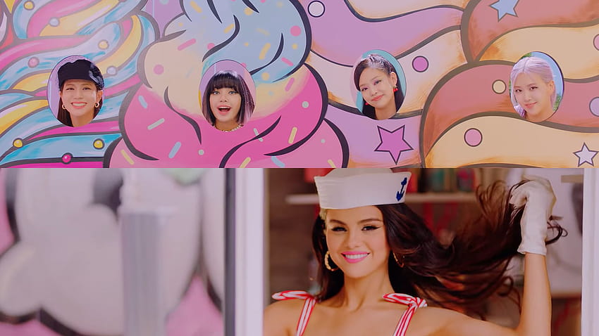 BLACKPINK przedstawia koncepcję i zwiastun MV do nadchodzącego utworu „Ice Cream” z udziałem Seleny Gomez, blackpink i seleny gomez ice cream Tapeta HD