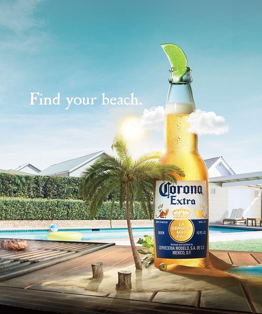 Encontre sua praia Corona, cerveza corona Papel de parede de celular HD