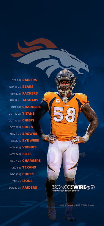 Pin by Bde on Broncos schedule  Broncos schedule, Denver broncos