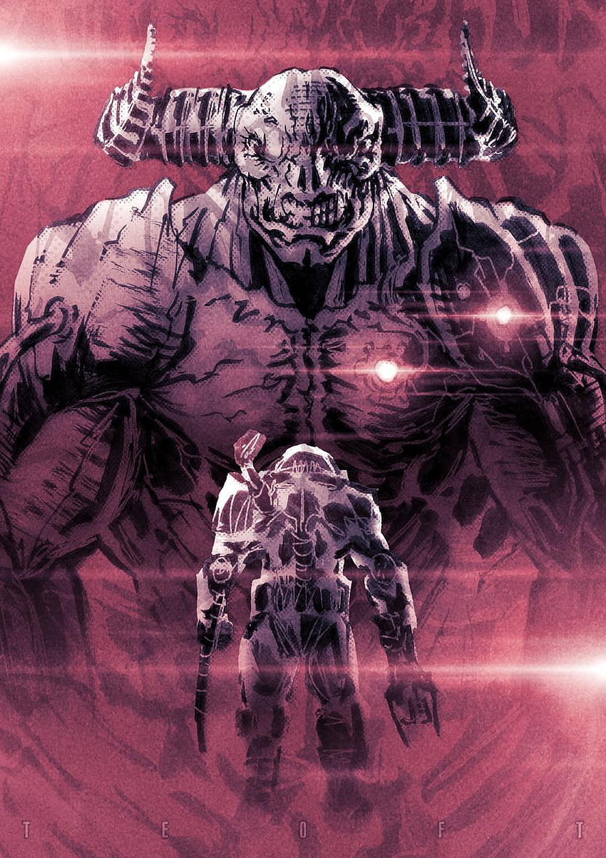 SLAYER VS TYRANT: Doom, doom eternal tyrant HD phone wallpaper