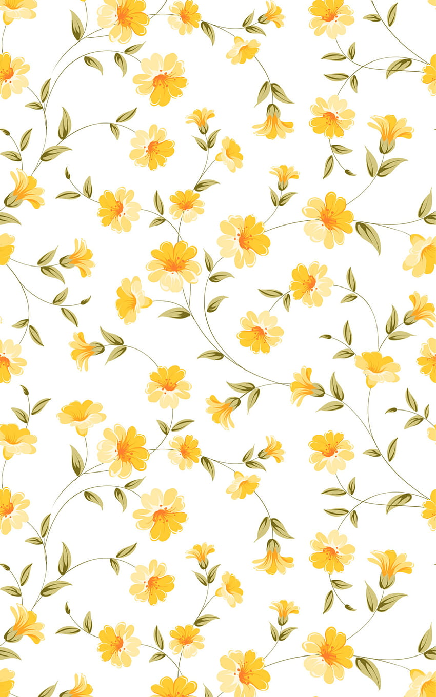 黄色い花、かわいい黄色い春 HD電話の壁紙