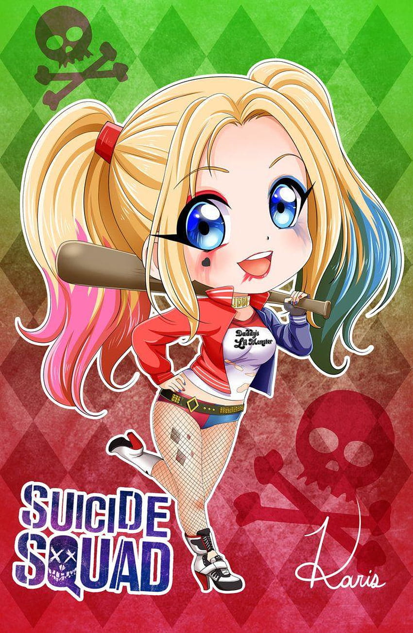 Chibi Harley Quinn HD-Handy-Hintergrundbild