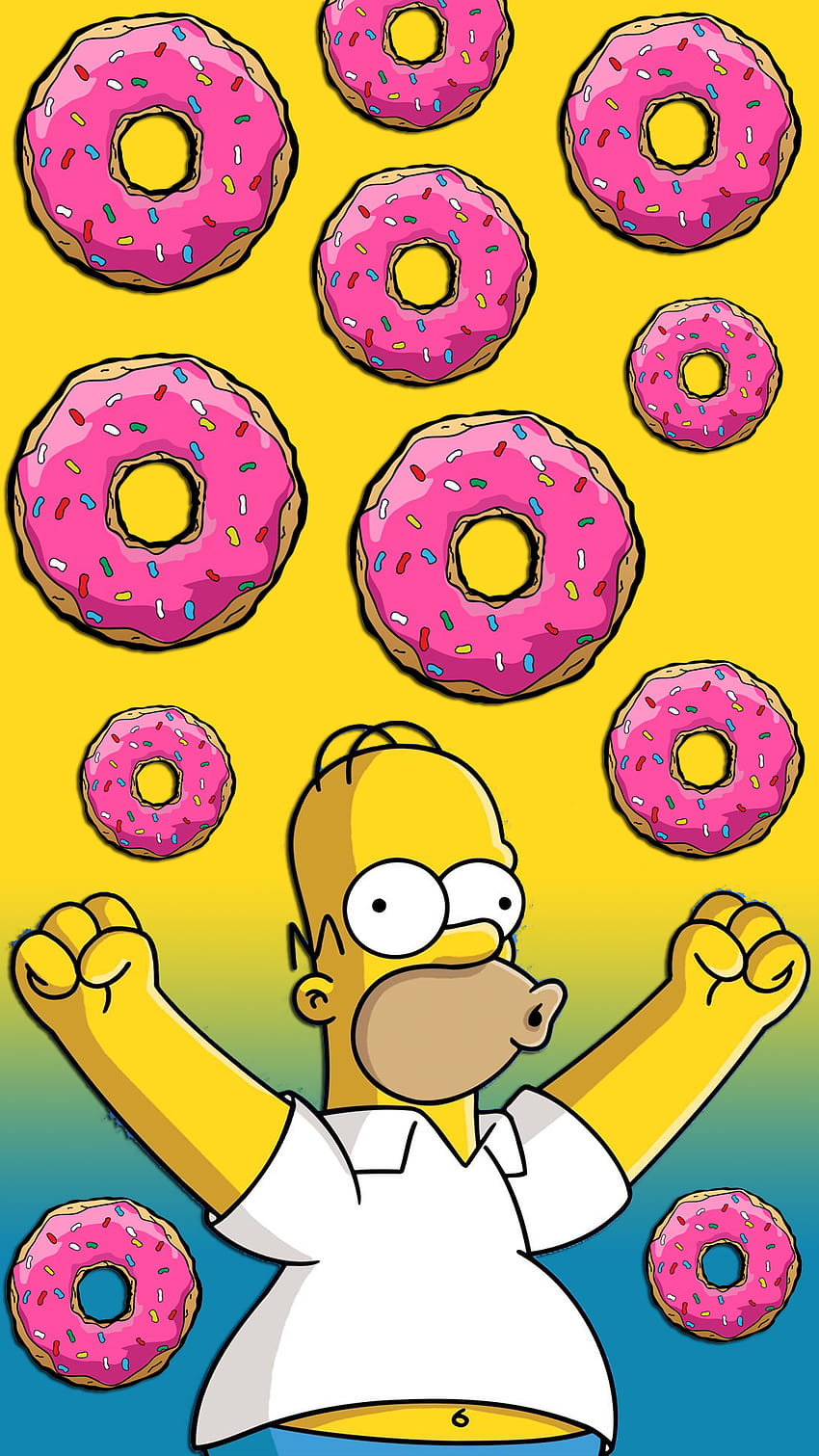Simpsons Donut, świąteczne pączki Tapeta na telefon HD
