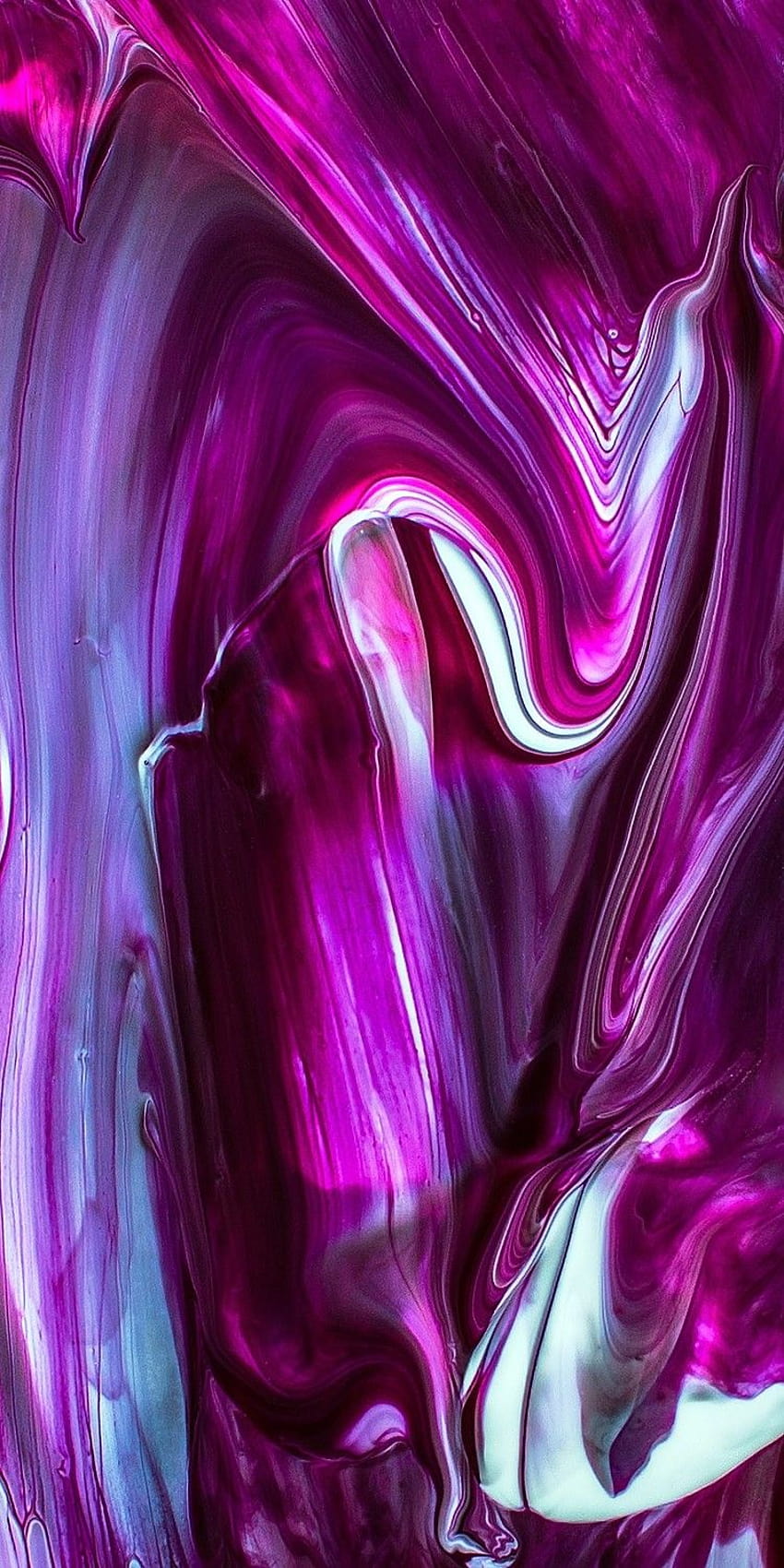 Rogene Espino บน Abstract °Amoled °Liquid °Gradient นามธรรมของเหลวสีม่วงชมพูและดำ วอลล์เปเปอร์โทรศัพท์ HD