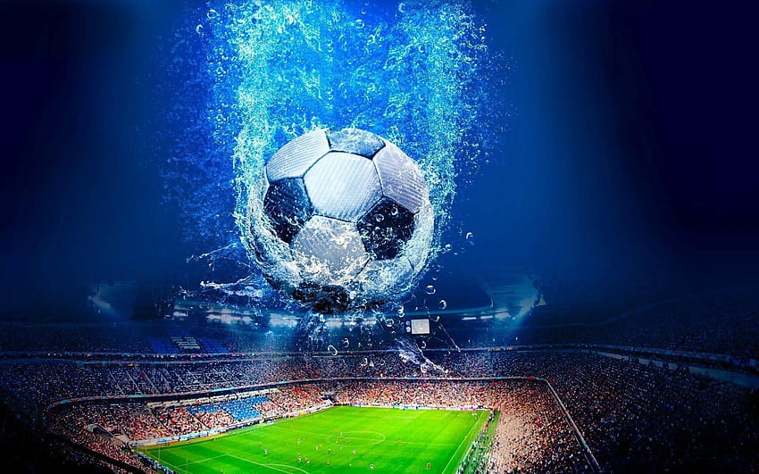 3D Football Ground HD wallpaper