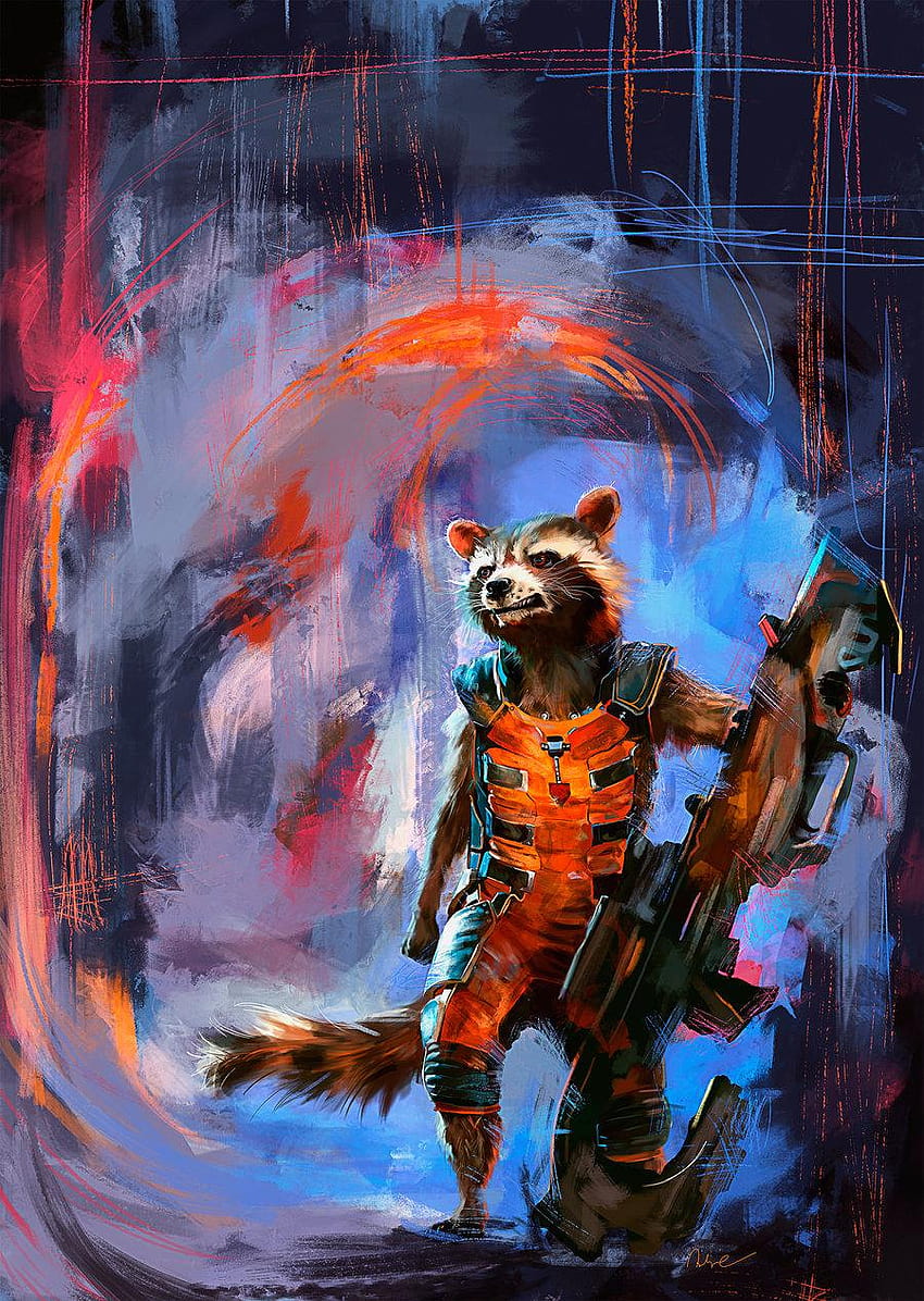 Rocket raccoon Gallery, rocket marvel HD phone wallpaper
