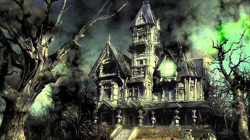 Haunted Mansion 비디오 배경, 귀신 배경 HD 월페이퍼