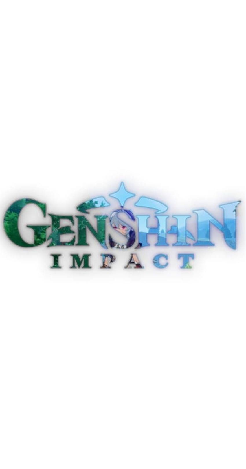 Logotipo de impacto de Genshin por art52119, logotipo de impacto de fondo de pantalla del teléfono