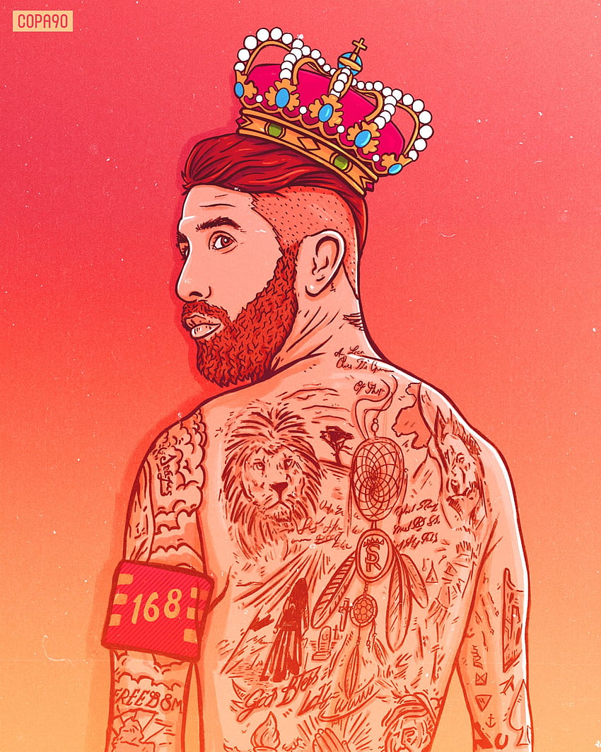 Das Internet reagiert darauf, dass Sergio Ramos alle seine Tattoos entfernt... / Twitter, sergio ramos tattoo HD-Handy-Hintergrundbild
