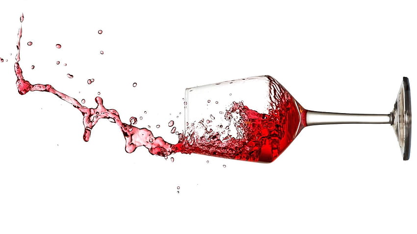 Rotwein in Weinglas gegossen, Wein trinken HD-Hintergrundbild