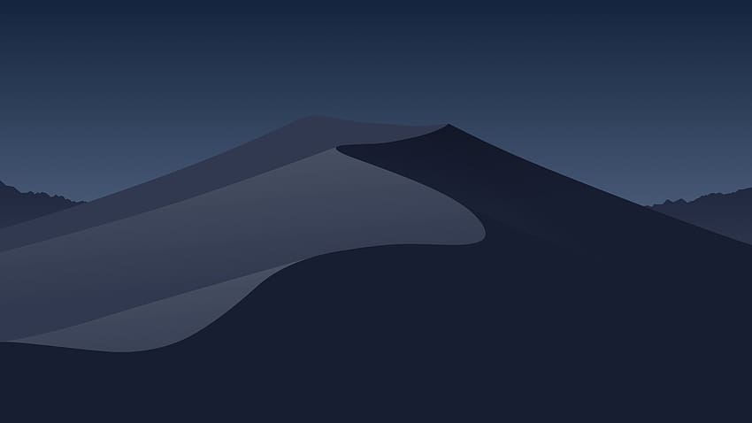 minimalistische Mojave-Wüstendüne HD-Hintergrundbild