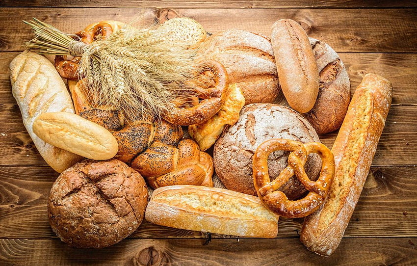 trigo, grano, pan, muffin, pasteles, bollos, bollos, hornear, pan de trigo fondo de pantalla