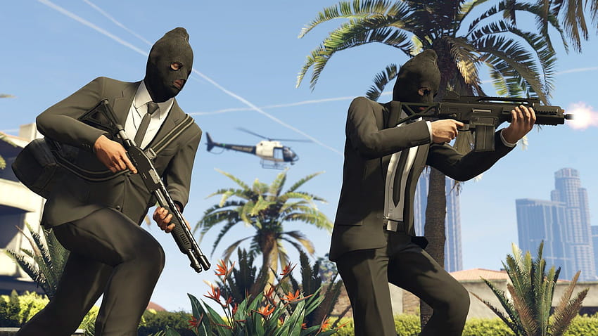 Grand Theft Auto V obtient une bande-annonce de braquages ​​en ligne, gta rp Fond d'écran HD
