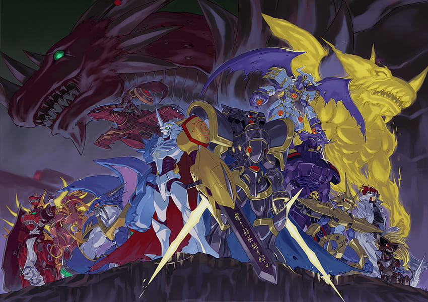 51 Digimon, seven knights HD wallpaper