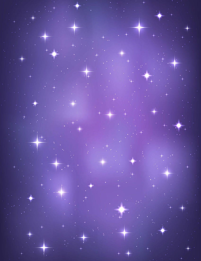 Fioletowy rozległy wszechświat Starry Sky Bokeh tła dla dziecka tło, gwiaździste tło Tapeta na telefon HD
