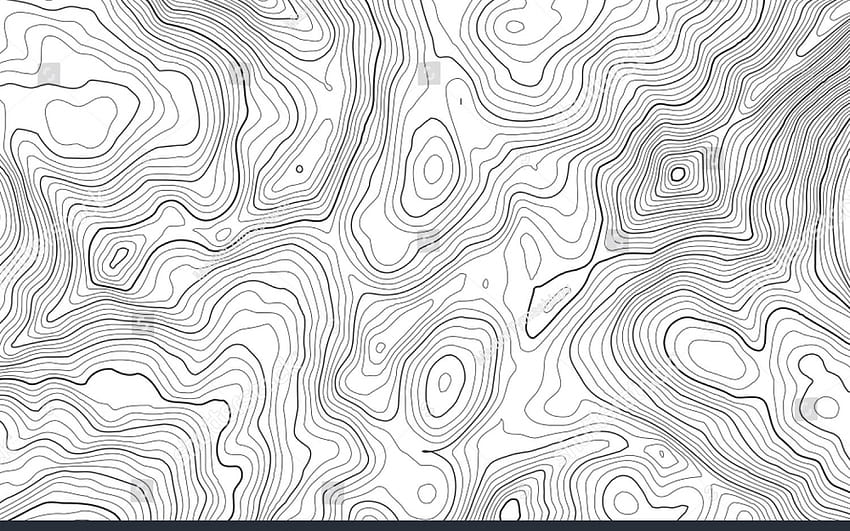 Planos de fundo do mapa topográfico de contorno vetorial Topografia e [1500x1101] para seu, celular e tablet papel de parede HD