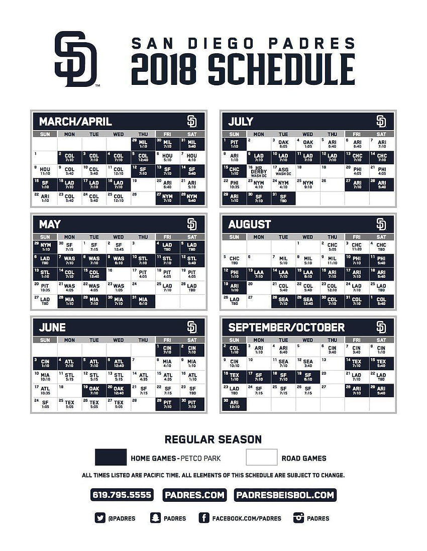 San Diego Padres Wallpaper Schedule for your lock screen